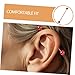 LIFKOME 2pcs Long Industrial Barbell Earrings for Cartilage Stainless Steel Electroplated Colorful Piercing Jewelry for Women Comfortable Secure Fit Fashion Accessory