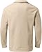 Mens Quarter Zip Collared Shirt Casual Plain Long Sleeve Polo Shirts Lightweight Pullover Fall Fashion Sweaters Top (Khaki,XX-Large)