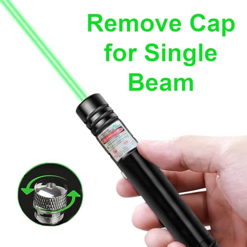 Image of Keiko Multipurpose Green Laser Light Pointer | Long-Range Beam Lazer Light Pen for Party, Disco Light Adjustable Mode, Suitable for Presentation, Camping, Hiking & Outdoor Use