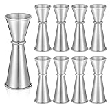9 Pieces Jigger for Bartending, Double Cocktail Japanese Jigger 2 oz 1 oz 304 Stainless Steel Jigger Measuring...