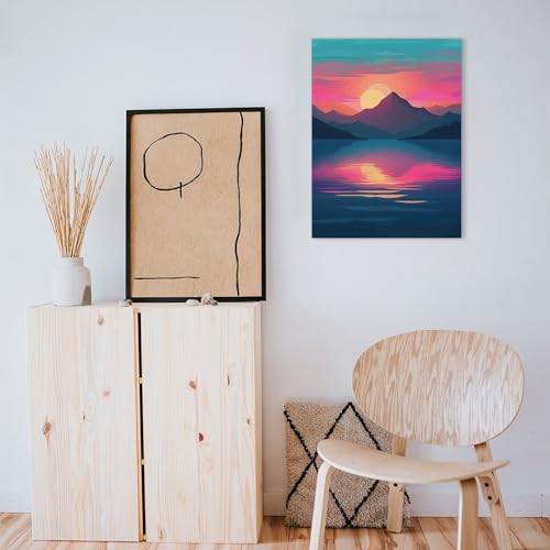 Toile plan de montagne pour rompre la monotonie d'un mur