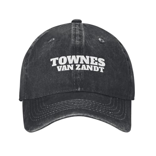 Photo de Townes Van Zandt Unisex Washed Denim Retro Trucker Caps