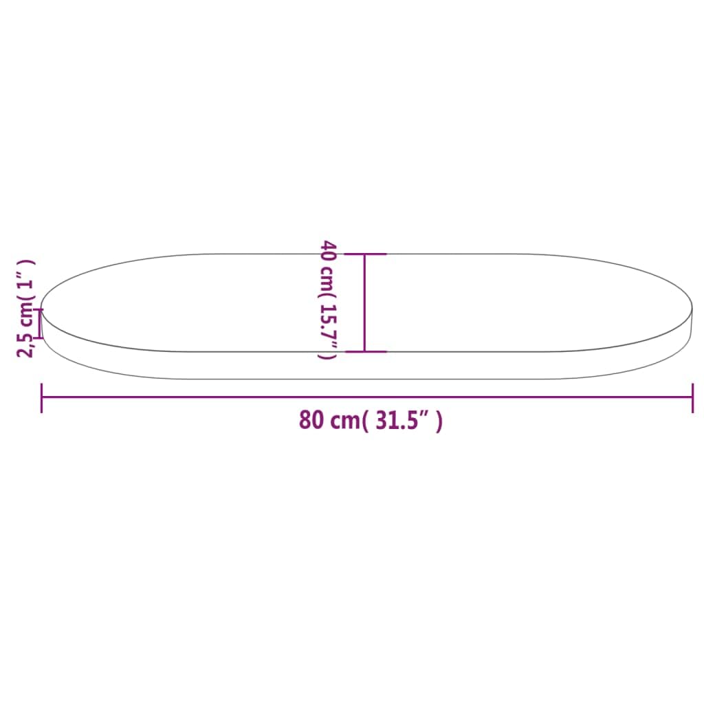 vidaXL Tischplatte, Ersatztischplatte für Couchtisch Beistelltisch Bartisch, Esstischplatte für Restaurants Cafés, Couchtischplatte Holztischplatte Schreibtischplatte, Weiß Massivholz Kiefer Oval