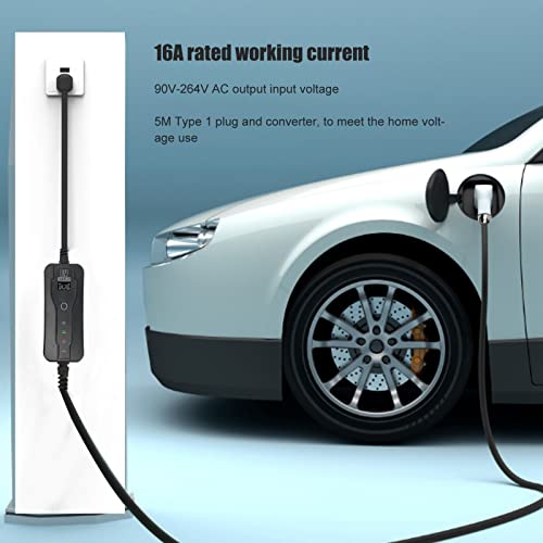 Carregador EV, IP65 à Prova D'água Universal Fit 16A 5M Cabo de Carregamento para Veículos Elétrico