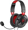 Turtle Beach Recon 50 Auriculares Gamer Alámbricos Multiplataforma para PC, PS5, Xbox | PlayStation, PS4, Xbox Series X|S, Cable Splitter para PC, Micrófono Desmontable, Altavoces de 40mm, Controles en Línea, Ligeros, Negro Rojo 2