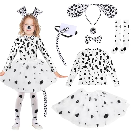 Disfraz completo de dálmata para niños talla L