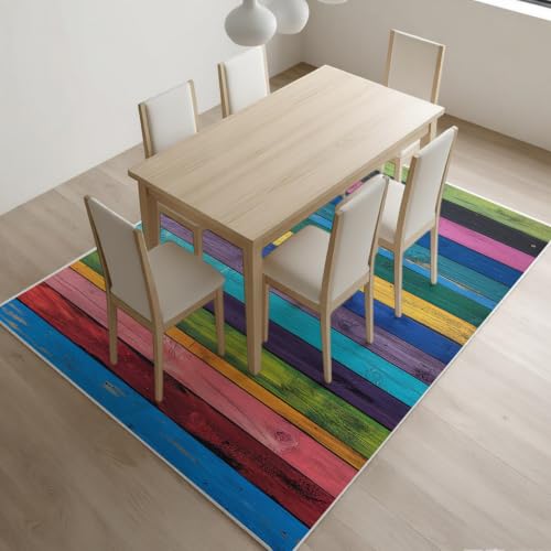 Tapis abstrait design vert clair à bandes verticales graphiques