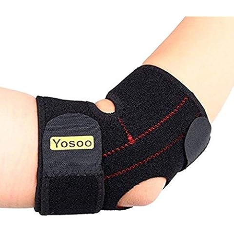 Yosoo Adjustable Neoprene Tennis Golfers Elbow Brace Wrap Arm Support Strap Band Cover