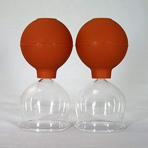 VENTOSAS VENTOSA 2 piezas en Juego 55mm con bomba de aspiración para ventosas sin fuego