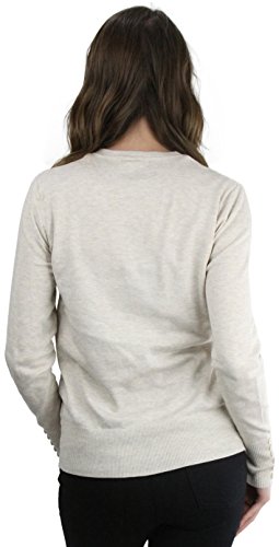 Image of ToBeInStyle Women's Long Sleeve Button Down V-Neck Cardigan