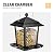 Veehoo Metal Bird Feeder for Outdoor Hanging-Wild Bird Feeder with 4 Perches, Guard Booth Bird Seed Feeder for Outside Garden Backyard Attracting Wild Birds Chickadees Cardinals Finches Black