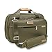 Briggs & Riley Expandable Cabin Bag - Personal Item Travel Bag for Women & Men, Carry On Duffle Style Bag, Fits Under Airplane Seat, Weekender & Overnight Luggage - Baseline Collection, Olive