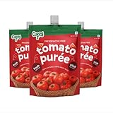 CURRYiT Tomato Puree (100g x 3) 300g | Made With 100% Fresh Hand Picked Tomatoes | No onion & Garlic | Tomato Paste For Cooking Pasta & Curries | No Added Preservatives or Colors | Pure & Natural