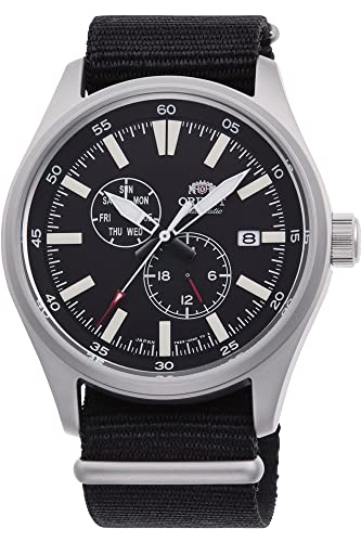 Preisvergleich Produktbild Orient Herren Analog Automatik Uhr mit Nylon Armband RA-AK0404B10B