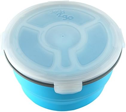 good2go Round Storage Container with Compartments - Green, 1.8 L