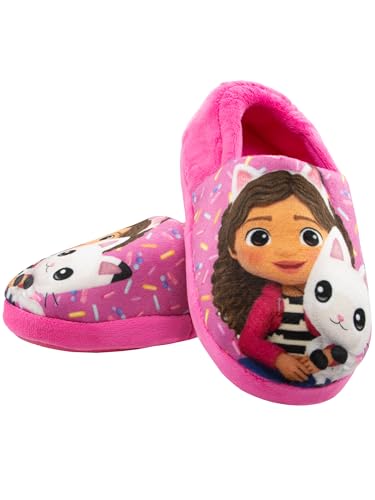 DreamWorks Gabbys Dollhouse Chausson Chat | Chaussons Enfant Gabbys Et Pandy Paws | Pantoufles Fille Gabby Et La Maison Magique | Rose 30