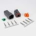 Deutsch 4-pin Connector Kit W/housing, Terminals, Pins, and Seals 14-16 Gauge Crimp Style Terminals