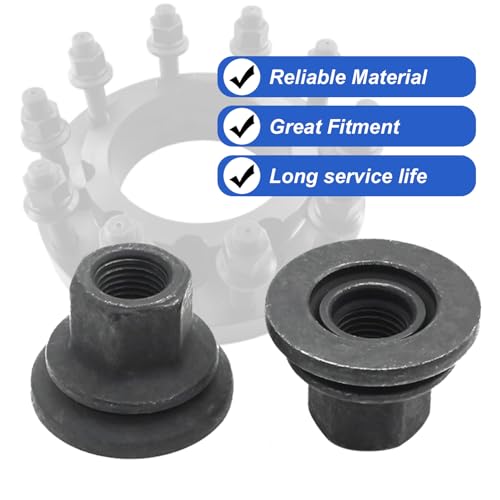 Image of Saihisday Wheel Nut 10Pcs 611-936 6509424AA Wheel Nut, Lug Nuts Replacement for Dodge Ram 3500 4500 5500 Models, Replaces 6509424AA