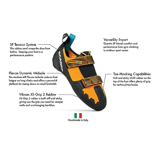 SCARPA Quantix SF Rock Climbing Shoes for Gym and Sport Climbing3