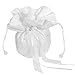 Produktbild ULTNICE Hochzeit Satin Dolly Tasche Brauttasche Handtasche Brautbeutel mit Perlen