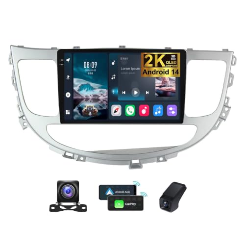 Car Radio Android 14 con pantalla 2K de 9,5 pulgadas y conexion 4G para Genesis Coupe