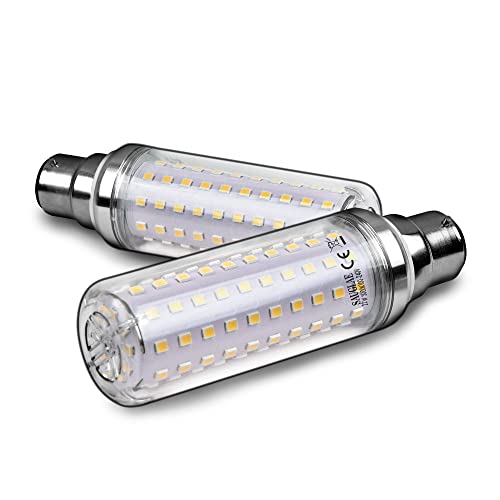 22W LED Light Bulbs, 180W Incandescent Bulbs Equivalent, B22d Bayonet Cap, 2500Lm, Warm White 3000K, Pack of 3 - Image 3