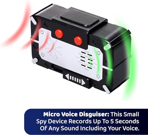 Dazmers Spy Gear Set for Kids - Night Vision Goggles for Kids and Spy Accessories Kit, Micro Voice Disguiser, Infrared Chaser Equipment - X Glasses Surveillance Toys for Kids 8-12 - Kids Spy Kit