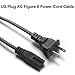 6 Feet 2 Prong Wall Power Cord Printer Power Cord Cable for HP Envy 4500 4520 5540 5640 5660 7640 100 110 120 4510 5530 E-All-in-One Photo Printer Series