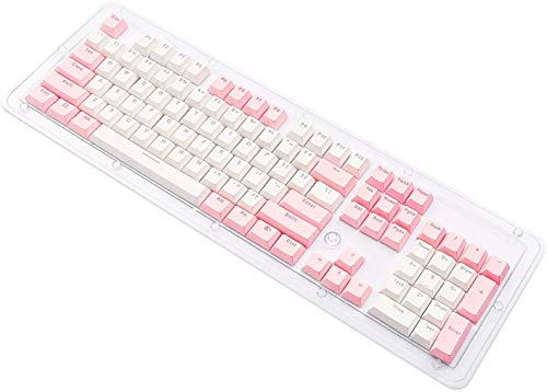104 Doubleshot PBT Keycaps for Mechanical Keyboard, ANSI Layout, OEM Profile, Cherry MX