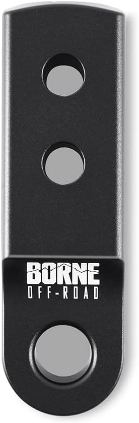 Borne Off-Road 2” Hitch Receiver Shackle Mount, Black