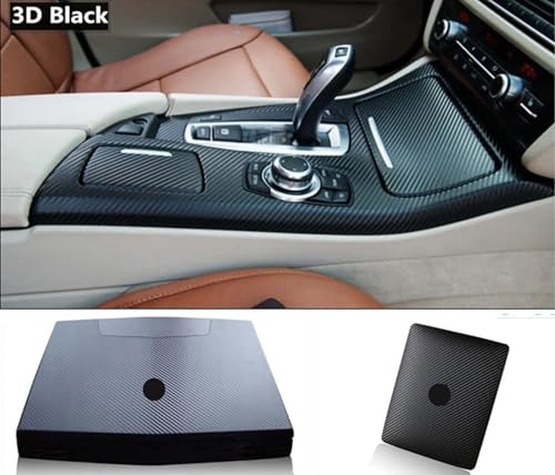 Image of Black Vinyl Car Wrap Waterproof Self Adhesive Film Air Release Technology Vinyl car Wrapping Sheet (18 x 550 Inch, Black 3D)