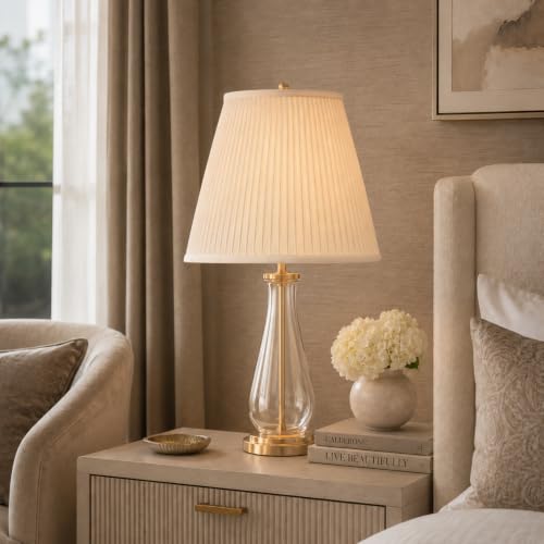 Royal Designs Deep Empire Side Pleat Lamp Shade in Eggshell, 9 x 18 x 14 by Royal Designs, Inc. - Used condition - Image 2