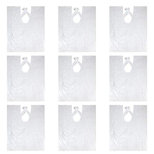 Vococal - 100 PCS 60 x 90cm Plastica Monouso Impermeabile Parrucchiere Barbiere Mantellina Mantelle Taglio di Capelli Parrucchiere Spalla Capes