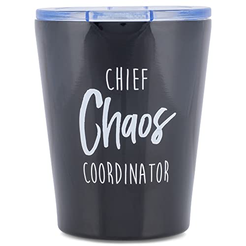 Mary Square Chief Chaos Coordinator Midnight Black 12 ounce Stainless Steel Tumbler