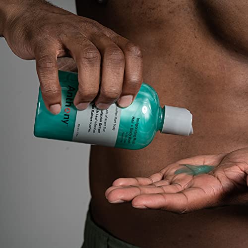 Anthony Mens Body Wash And Shampoo: Invigorating Rush 2-In-1 Liquid Gel Soap & Hair Shampoo – Pine Wood Scent Contains Eucalyptus Extract, Canadian Balsam & Birch Leaf 12 Fl Oz #TOP2