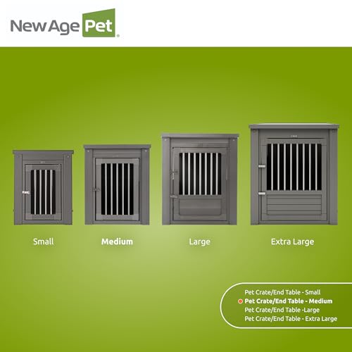 New Age Pet ECOFLEX InnPlace Dog Crate & End Table, Furniture-Style Indoor Kennel for Crate-Trained Dogs, Stainless Steel Spindles, 10-Year Warranty. 4 Colors, 4 Sizes by New Age Pet - Image 7