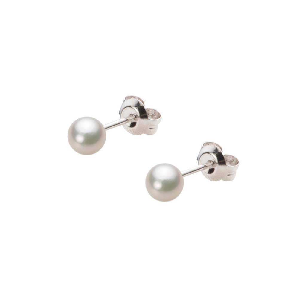 あこや真珠pt900 ピアス Pt900あこや真珠8-8.5mmスタッドピアス | Flowery Loofha