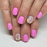 24 Stück gepunktete Farbverlaufsnägel zum Aufdrücken, bequeme Passform, für Damen, Winter, Party, Alltag, Kunst