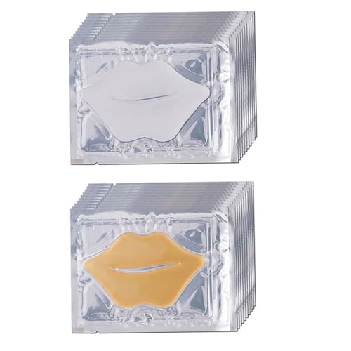 SAFIGLE 20pcs Moisturizing Nourishing Lip Care Masks Hydrating Exfoliating Lip Pads for Anti-aging for Women and Girls