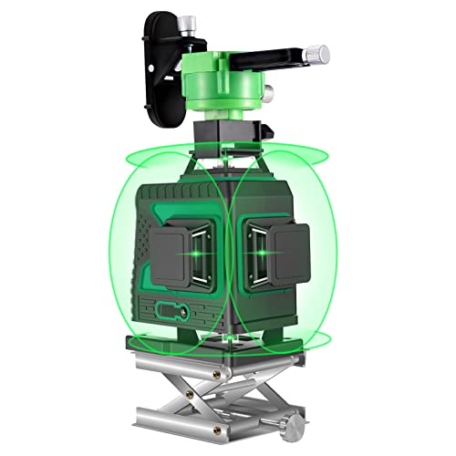 Kreuzlinienlaser 25M, THL&INEW kreuzlinielaser grün selbstnivllierend 4 x 360° Mit magnetischer Wandhalterung, 4D 16 Liien, IP 54 Linienlaser Vertikale und Horizontale Linie (16Linienlaser) - Image 4