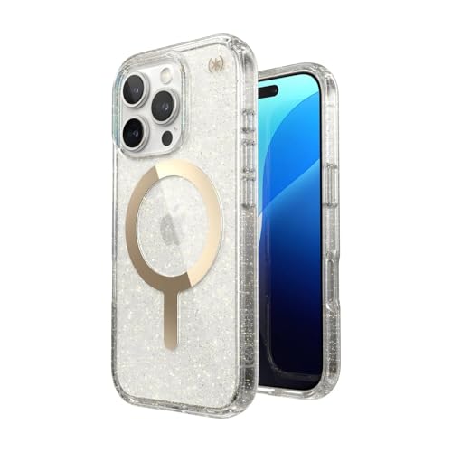 Coque MagSafe à paillettes iPhone 16 Pro Presidio Lux finition premium durable