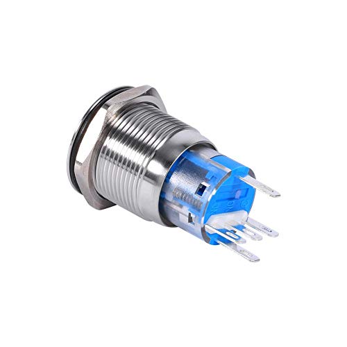 Interruttore a pulsante LED, 19 mm 12V LED