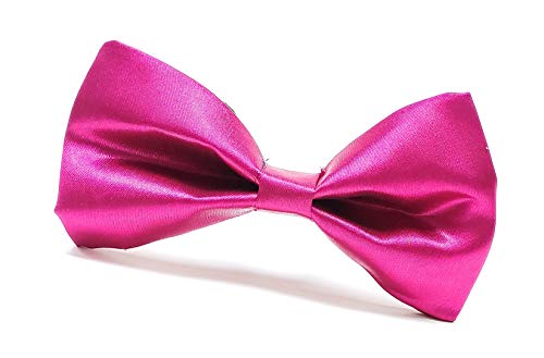 Image of JAGMOOLYA Products The Perfect Classic Satin Pre-Tied Bow Tie Formal Solid Tuxedo Bowtie Adjustable Length Many Colors and Styles Bow for Adults and Children