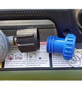 Hart's Hearth & Homestead Propane QCC1 Connector Plug w/304 Stainless Steel Chain Tether for BBQ ...