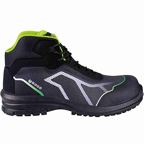 BASE Protection OREN TOP Zapato de Seguridad Talla: 43 Color: Negro/Verde B0979BGN43
