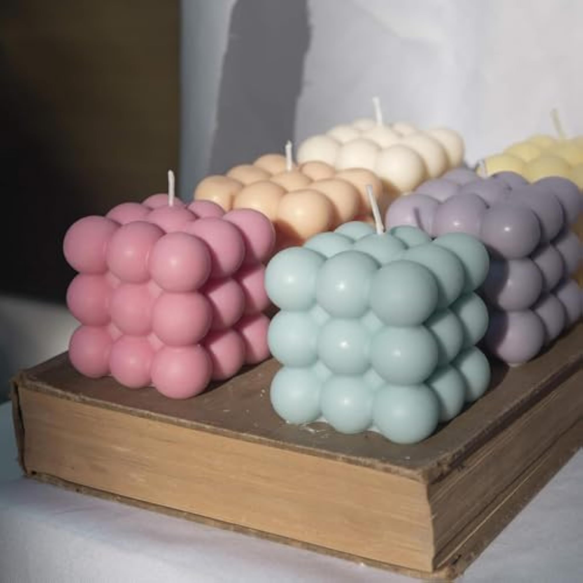 Big Bubble Cube Candle, Handmade Decorative