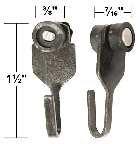 Steel Hooks With Wheels For Gazebo's Curtains And Mosquito Netting (25) #TOP1