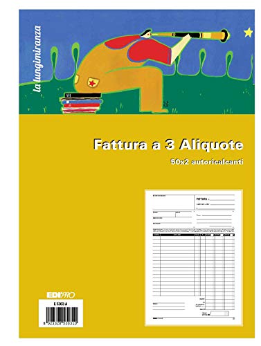 EDIPRO - E5296A - generische Rechnungsblock 50x2 selbstheilend f.to 9,9x17