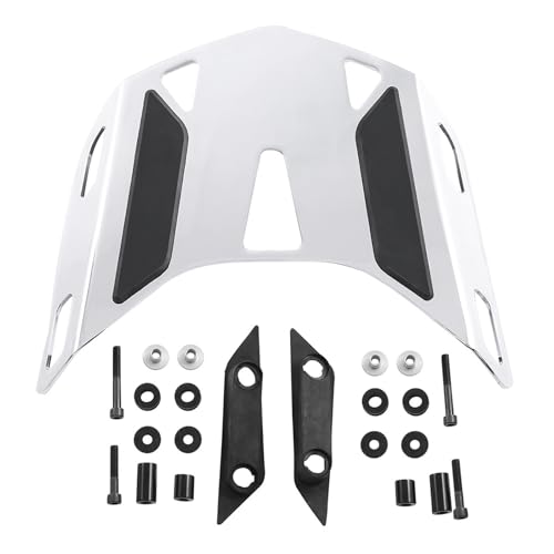 Porte-bagages arrière moto rigide en chrome compatible Gold Wing DCT