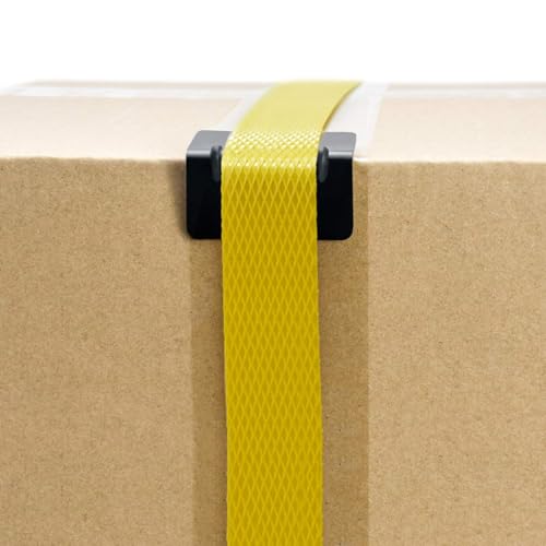 Image of 100 Pcs Black Plastic Corner Protectors for Safe Box Packaging - 2.16 inch X 1.18 inch X 1.18 inch Durable Guards for Shipping and Storage